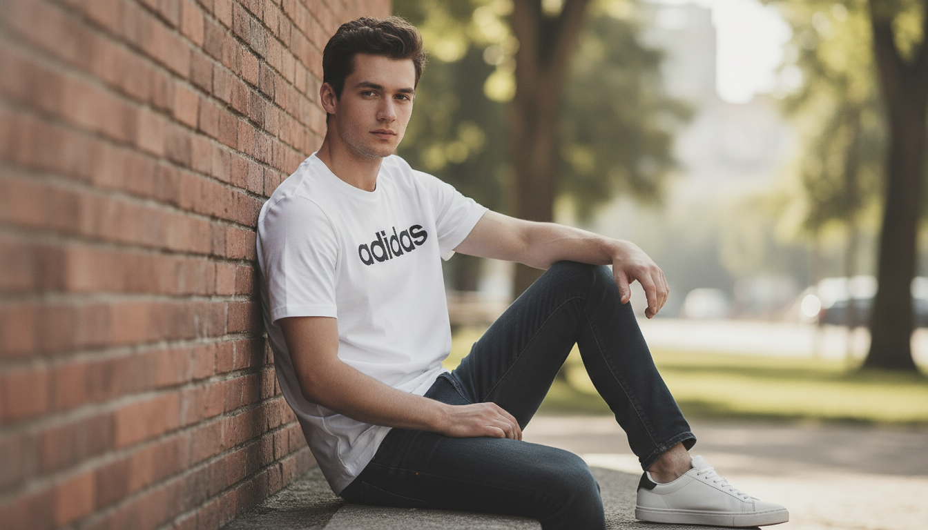 Adidas Men’s Printed White Tee: Fit, Care & Styling