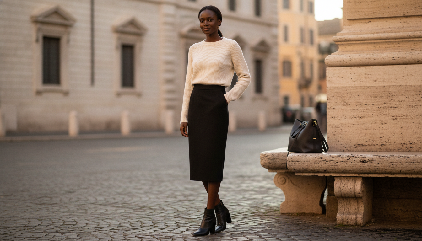 Fendi Wool Midi Skirt: Tailored Warmth, Day to Night