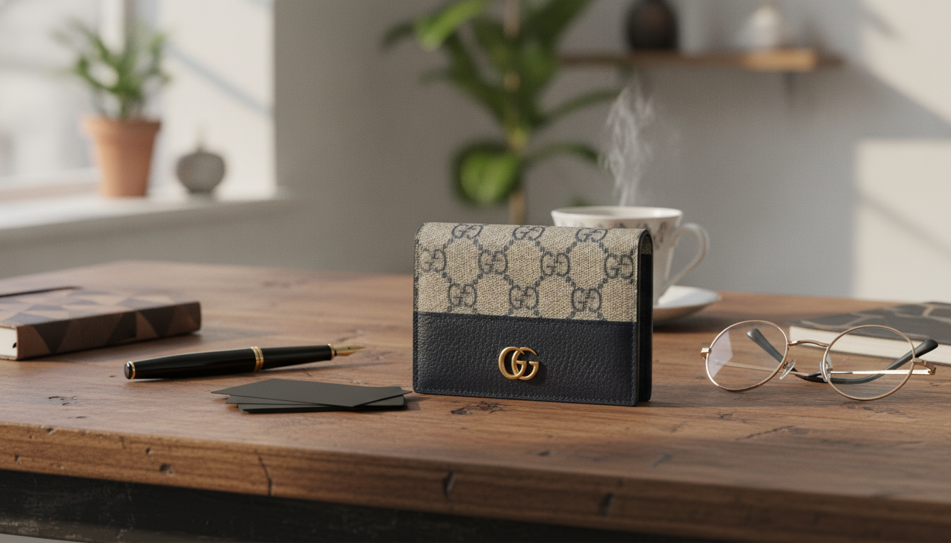 Gucci GG Supreme Double G Card Holder: Slim Daily Carry