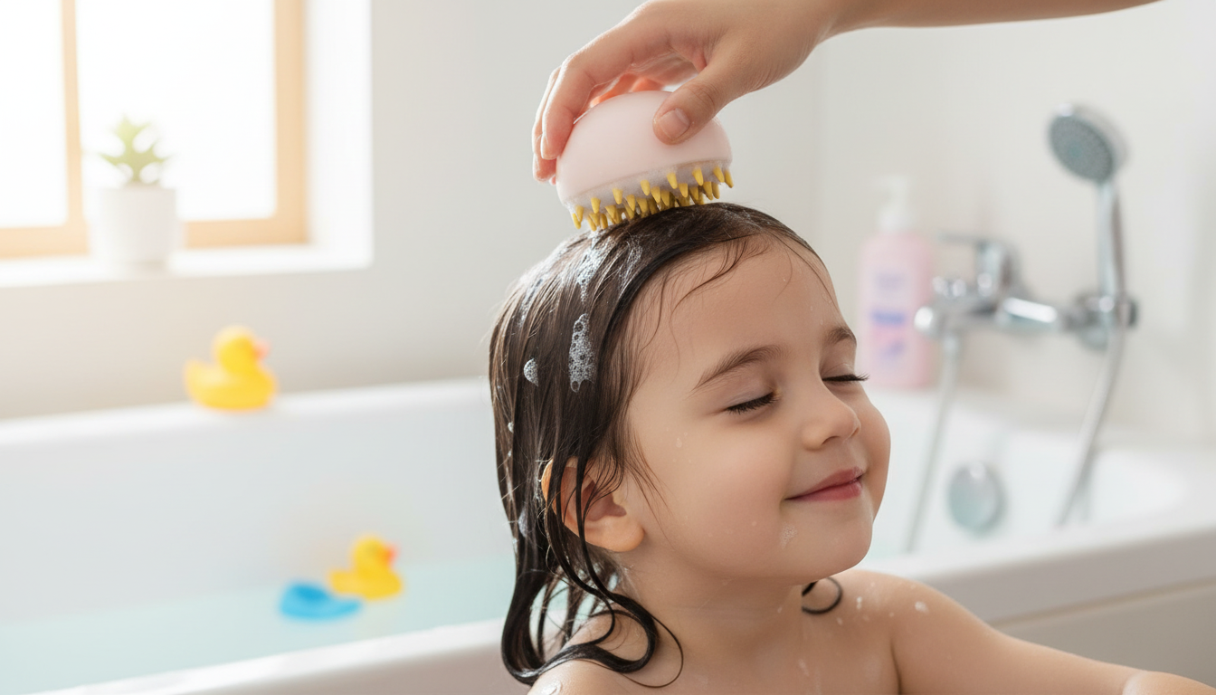 Kids Scalp Massage Brush for Shampoo: Gentle, Fast Washes