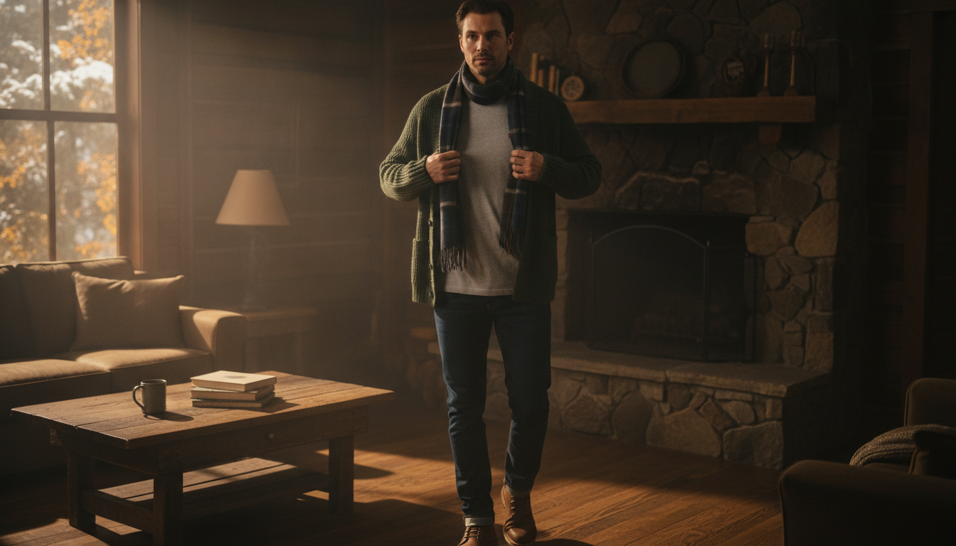 Levi’s Grey Crewneck Cotton Tee: Fall & Winter Layering