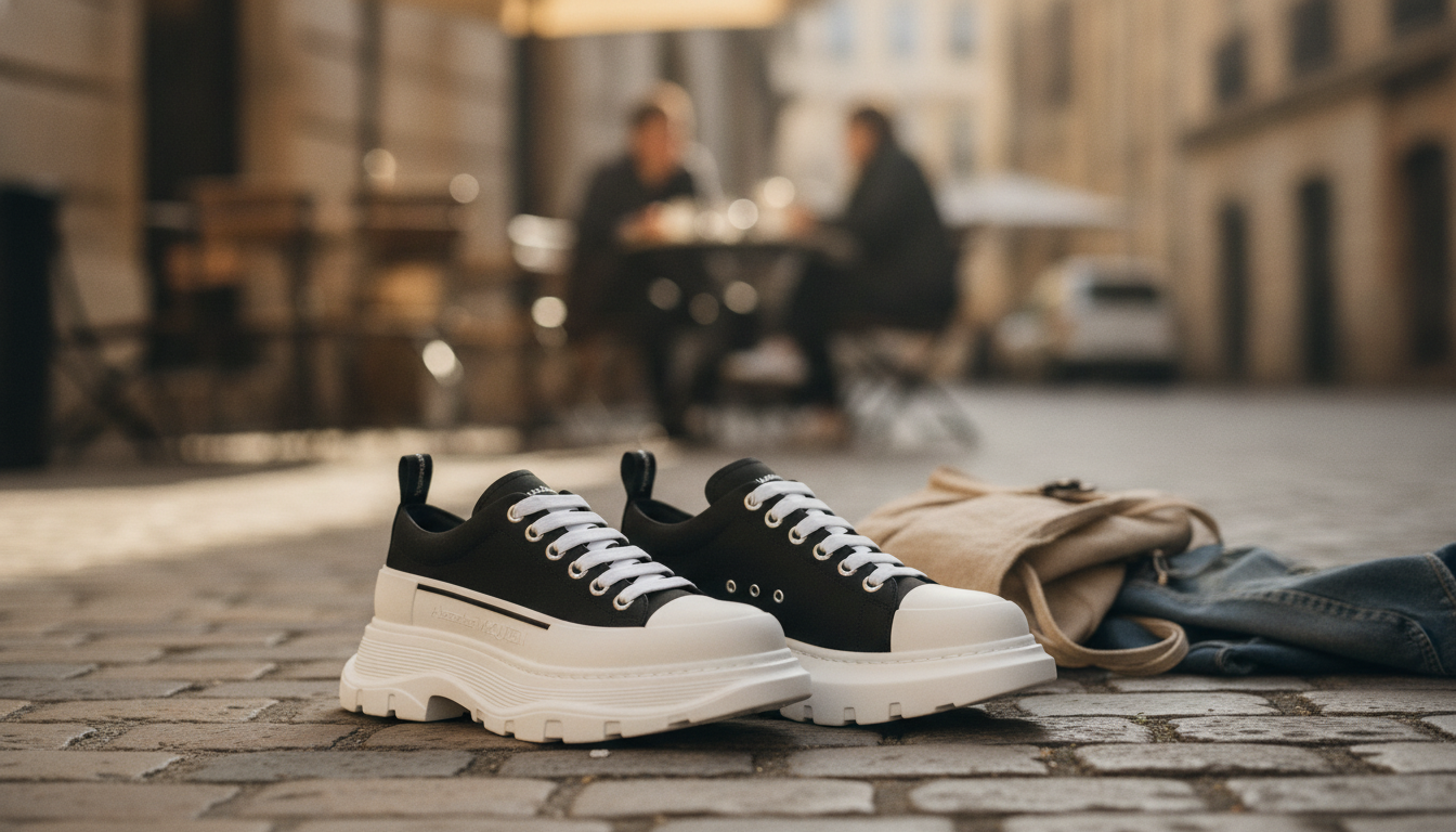 McQueen Cotton Platform Sneakers: Fit, Style & Care