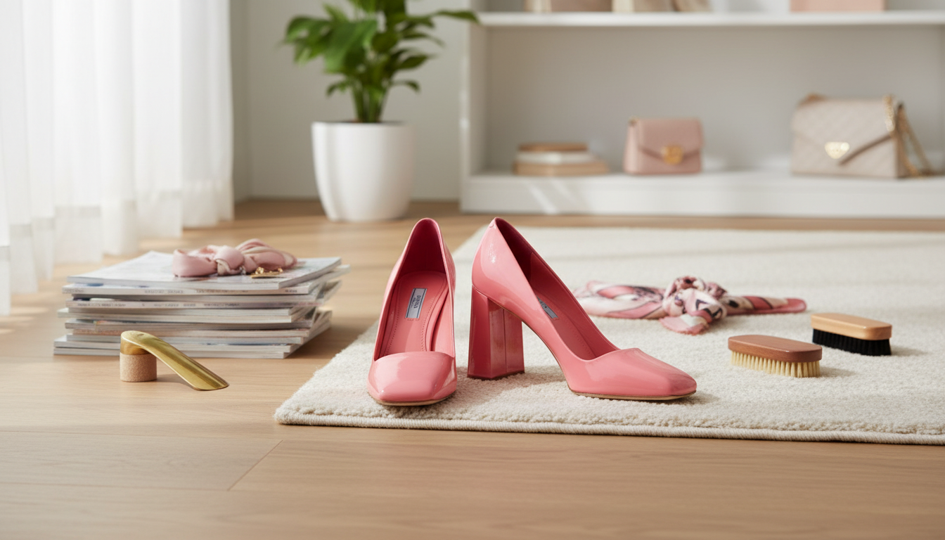 Prada Pink Square-Toe Leather Pumps: Fit, Style, Care