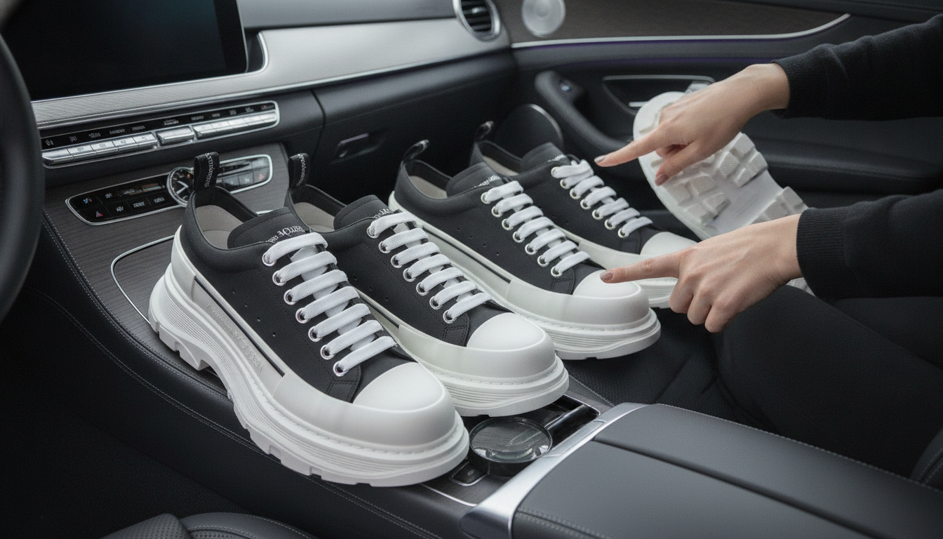 Spot Fake vs Real Alexander McQueen Shoes: 5 Checks